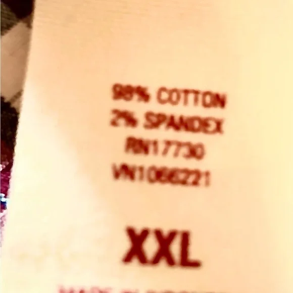 MOSSIMO Juniors Sz-XXL Button-up Top, Plaid-Not Flannel-Very Stretchy-Fitted Cut - Picture 10 of 13